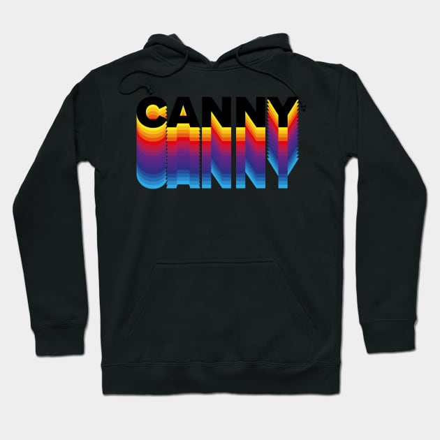 CANNY! Geordie Retro Text Effect Hoodie by NORTHERNDAYS